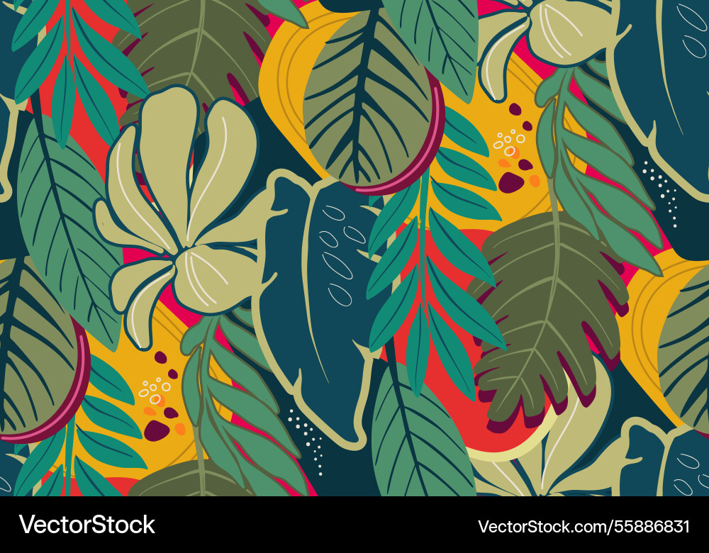 Bright seamless pattern with colorful Bright seamless pattern with colorful vector image