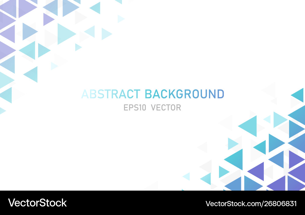 Modern Abstract Triangle Background vector image