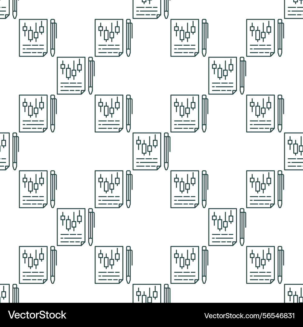 Paper with candlestick pattern electronic trading Paper with candlestick pattern electronic trading Vector Image