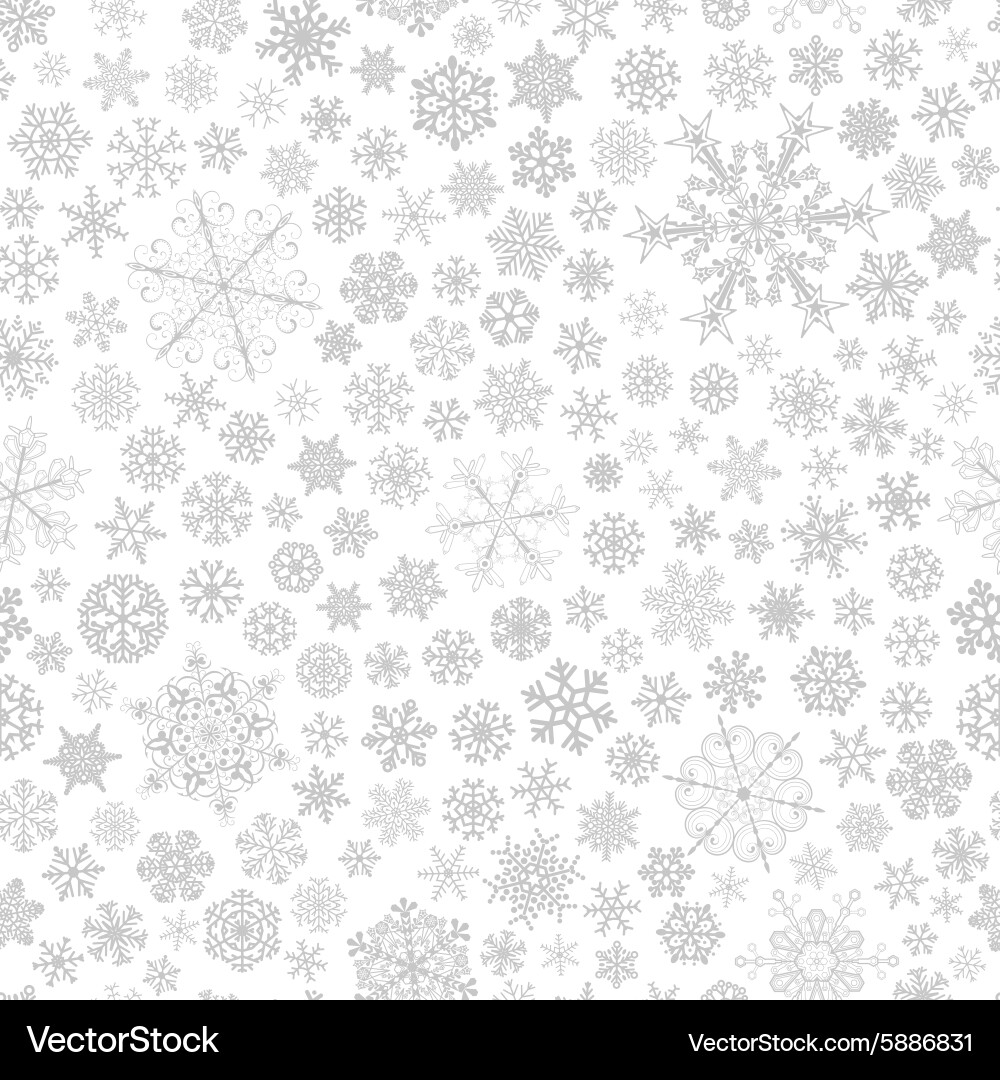Snowflake Winter Seamless Pattern Vector Image