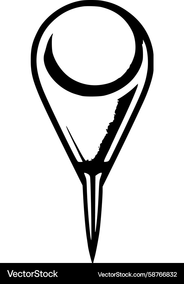 Map Pin Icon - Navigation Marker Vector Image