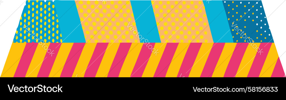Bold Zigzag Pattern - Retro Vibes Vector Image