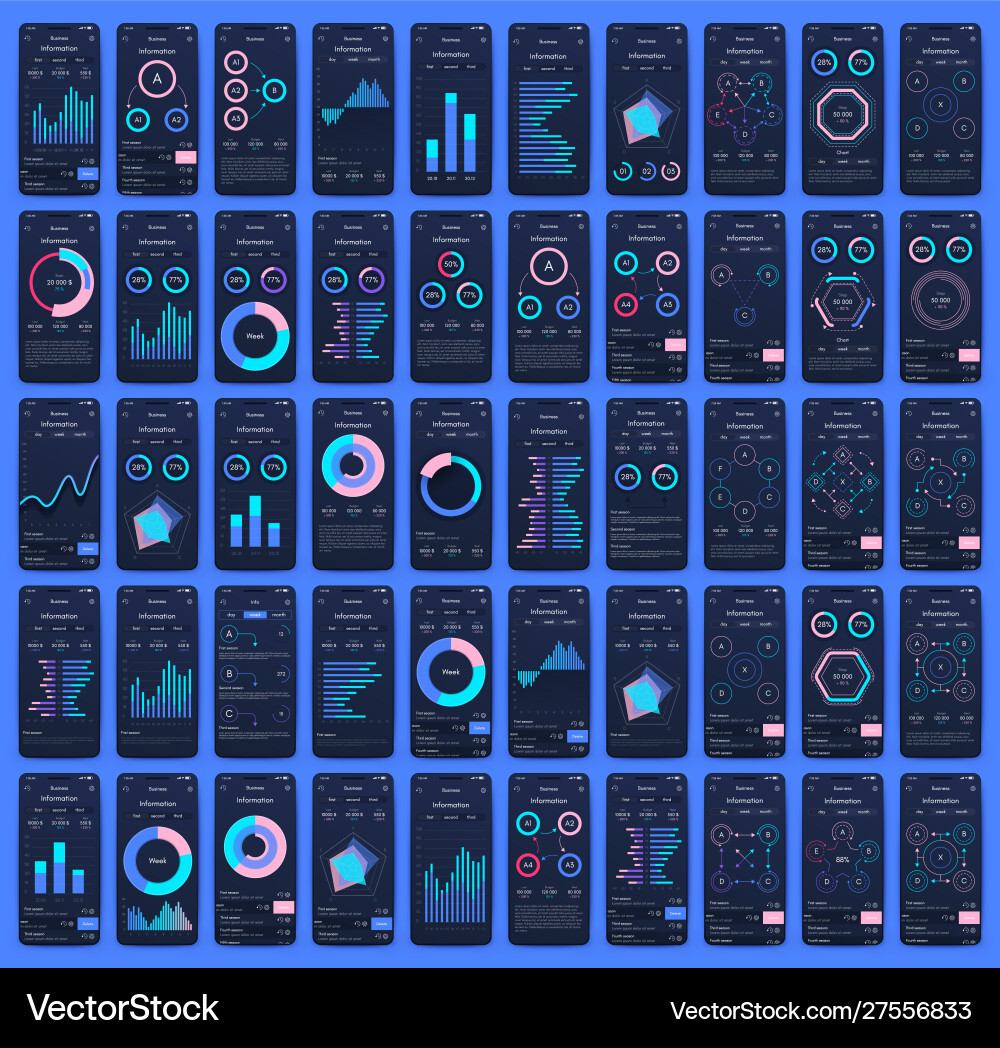 Different ui ux gui screens and flat web icons Different ui ux gui screens and flat web icons vector image