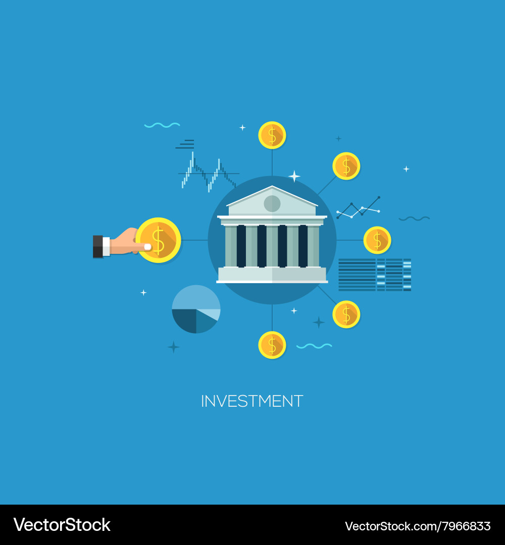 Flat designed concept template Royalty Free Vector Image