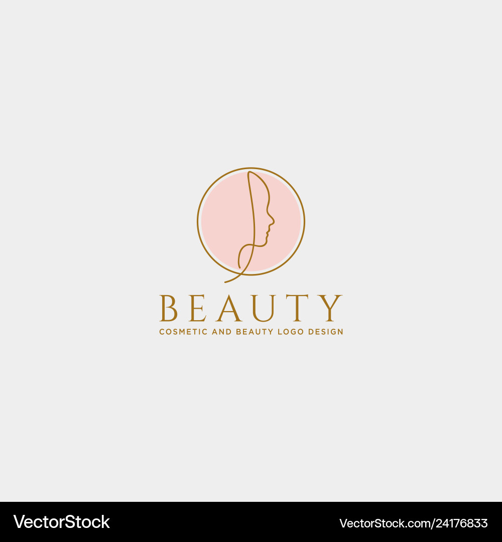Schönheit kosmetische Linie Kunst Logo Vorlage Symbol Schönheit kosmetische Linie Kunst Logo Vorlage Symbol vektorbild