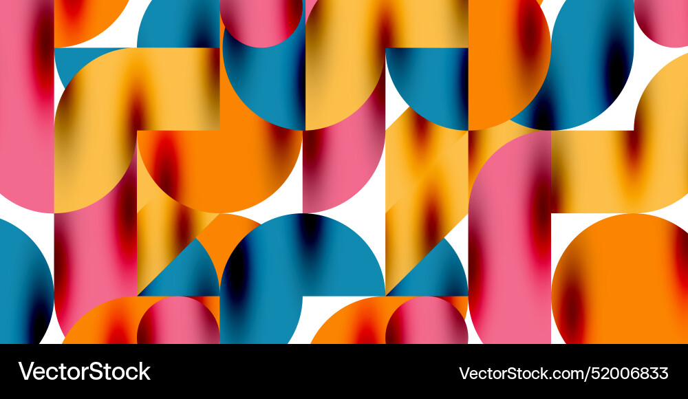 Shadow effect shiny circles and round triangles Vector Image