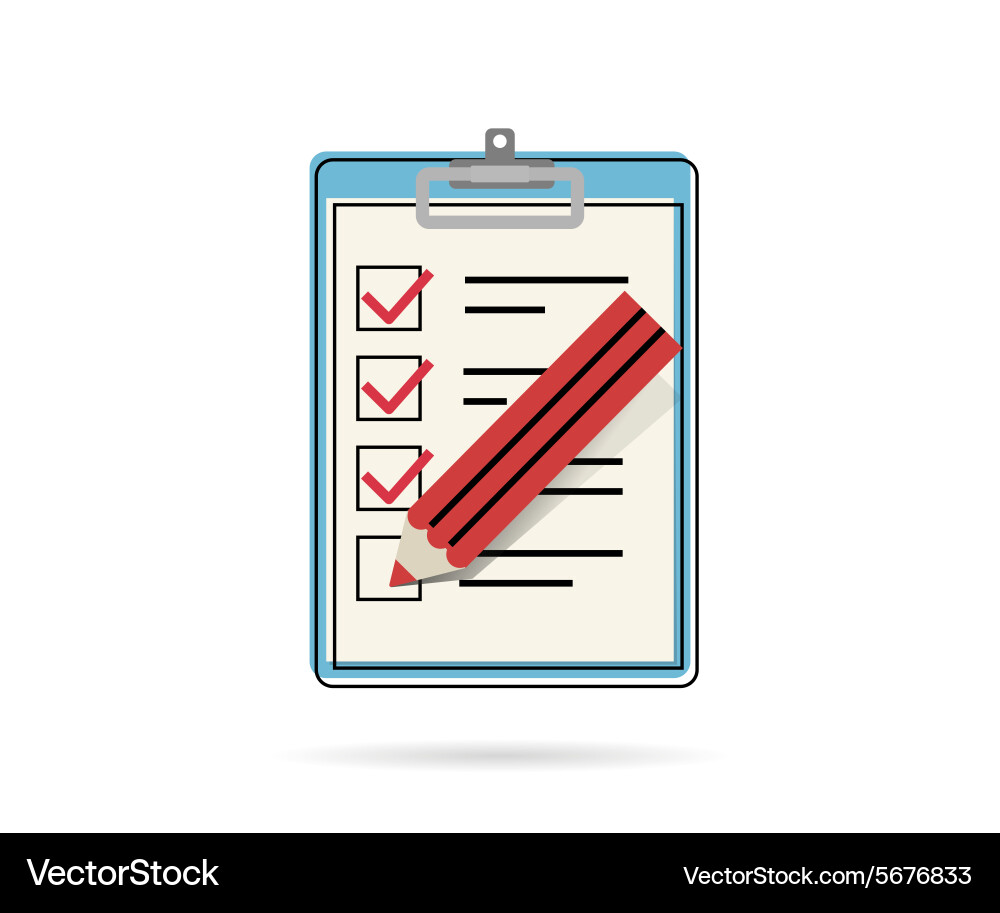 Task List Icon - Checkmark vector image