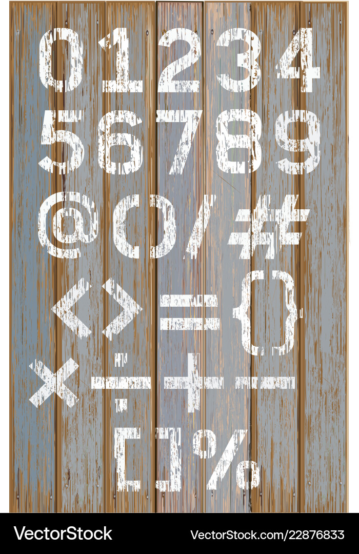 White Paint on Wooden Boards Vector Image