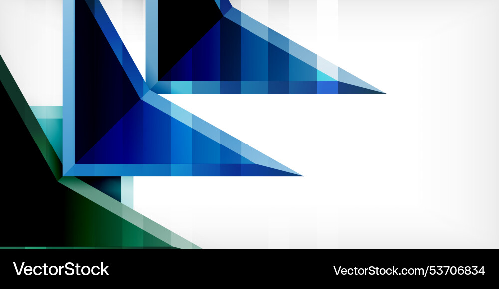 Abstract background color triangles and arrows Vector Image