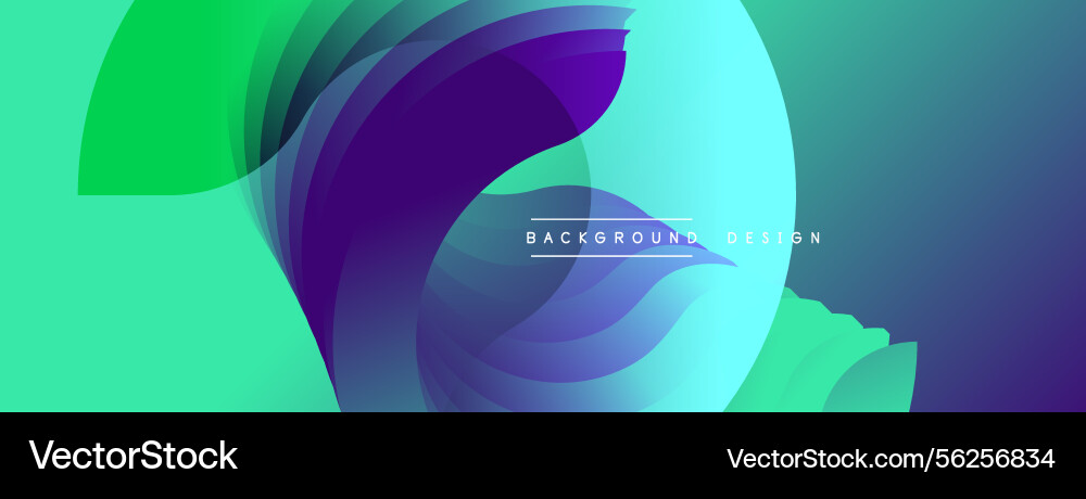 Abstract fluid shapes overlap creating vibrant Abstract fluid shapes overlap creating vibrant vector image
