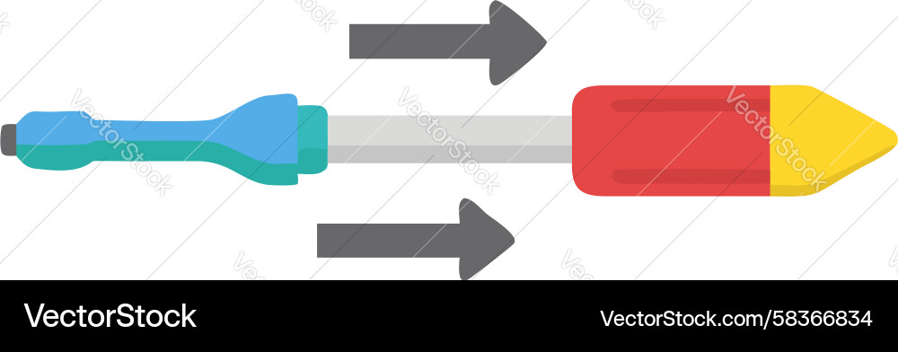 Dynamic Assembly Tool with Arrows Vector Image