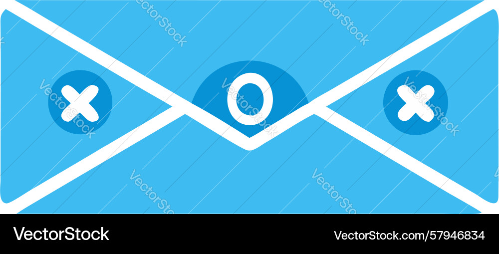 Mail Error Sign - Multiple Failures Vector Image