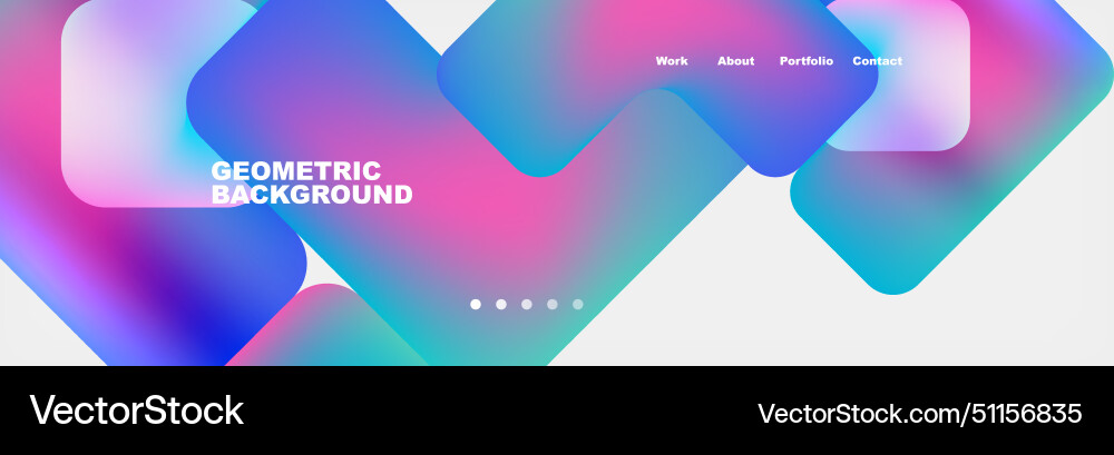 A colorful geometric background with squares A colorful geometric background with squares Vector Image