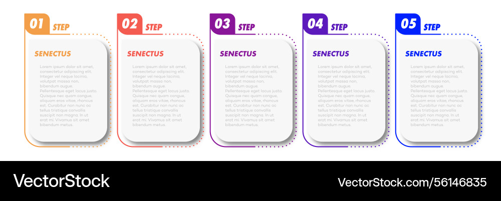 Bullet points numbers from 1 to 5 list markers Bullet points numbers from 1 to 5 list markers vector image