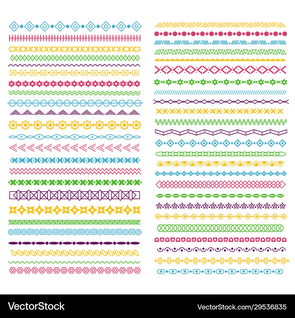 Colorful Line Borders