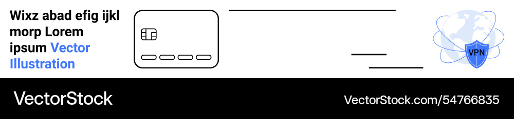 Secure internet connection with credit card Secure internet connection with credit card vector image