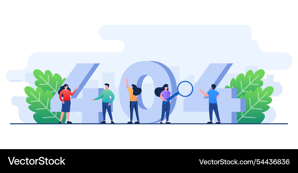 404 error system broken page not found 404 error system broken page not found vector image