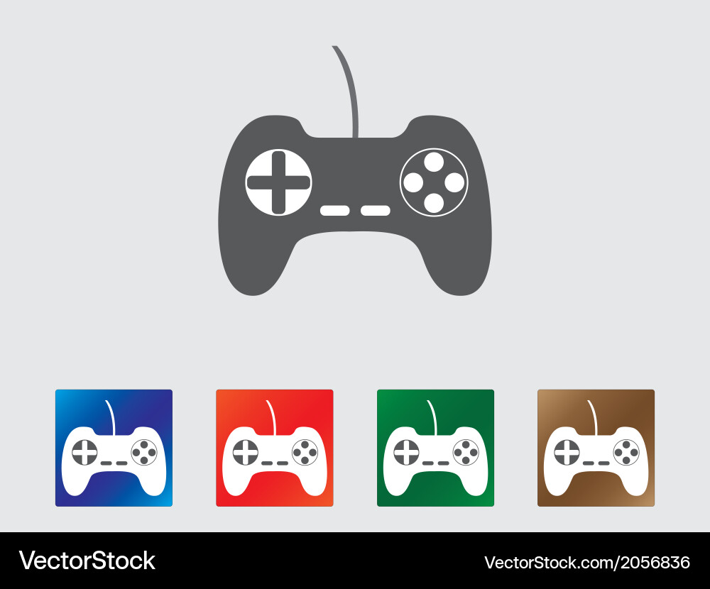 Game Controller Icons Collection vector image