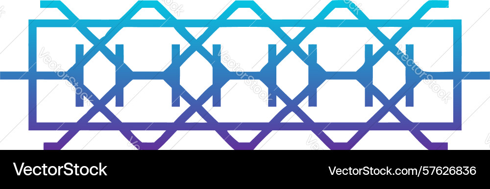 Geometric interlocking octagon pattern design vector image