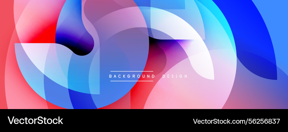 Abstract composition featuring overlapping Abstract composition featuring overlapping vector image