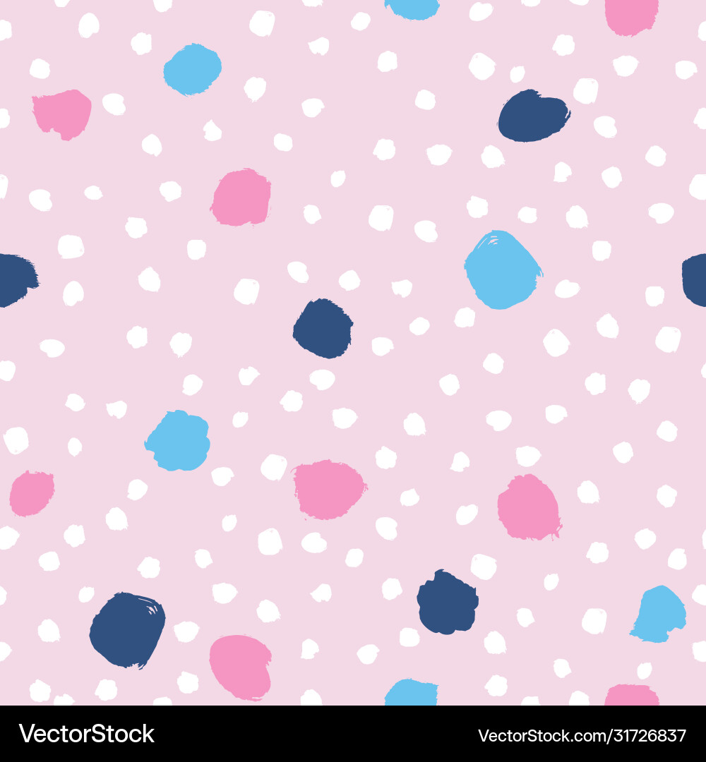 Abstract paint drops and dots seamless pattern Abstract paint drops and dots seamless pattern vector image
