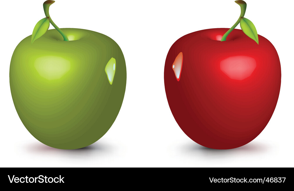 Gradient Apple Mesh Vector Image