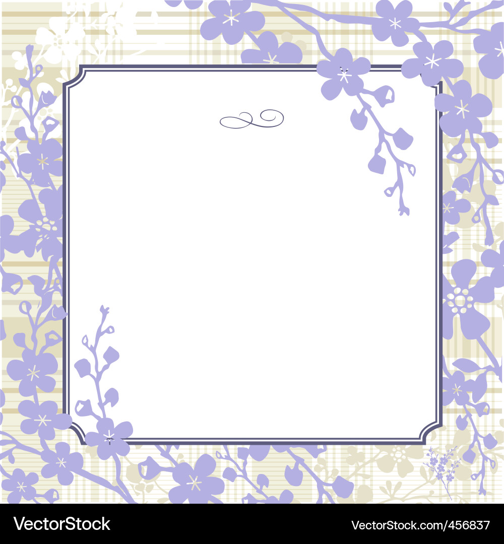 Lilac Floral Background vector image
