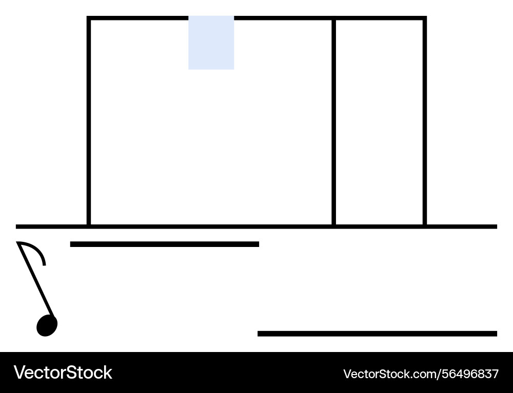 Minimalistic abstract composition featuring Minimalistic abstract composition featuring vector image
