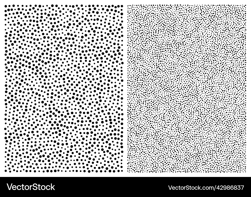 Random halftone dots pattern background a4 size vector image