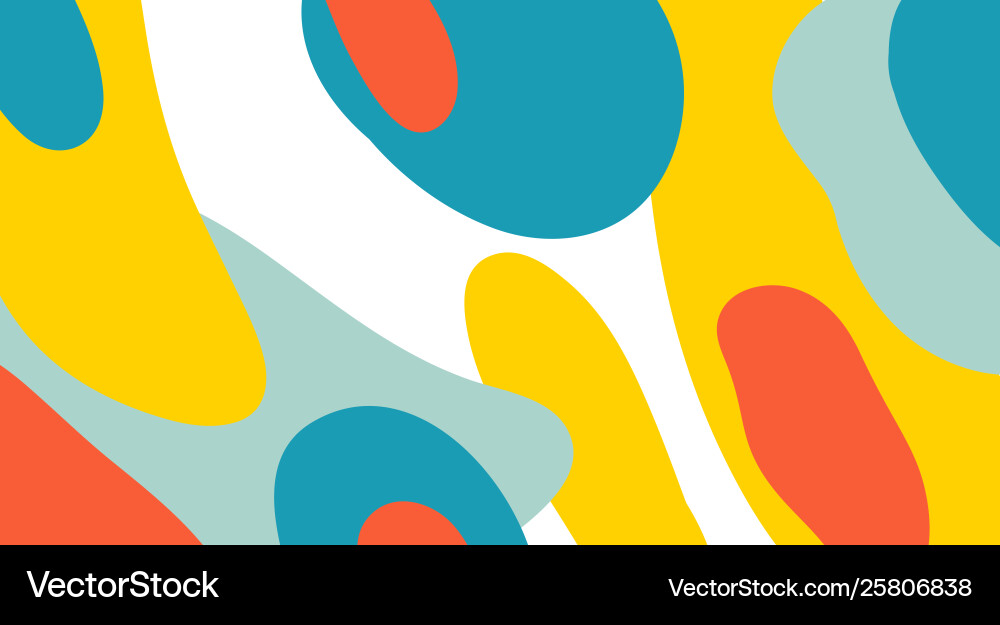 Abstract Fluid Color Splash Pattern vector image