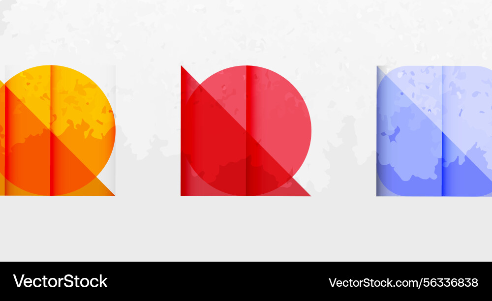 Abstract geometric shapes overlap creating Abstract geometric shapes overlap creating vector image