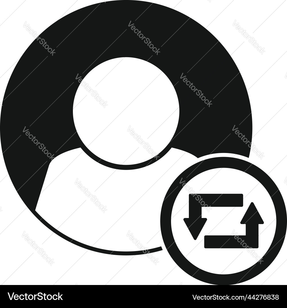 Avatar repost icon simple report chart Avatar repost icon simple report chart vector image