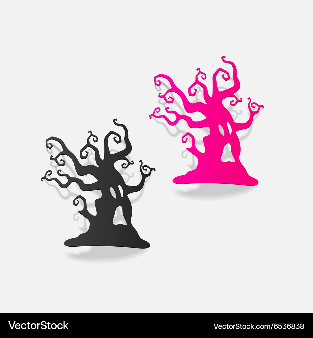 Realistic design element tree Vector Image