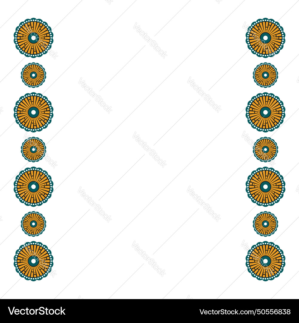 Senegal pattern frame design Senegal pattern frame design Vector Image