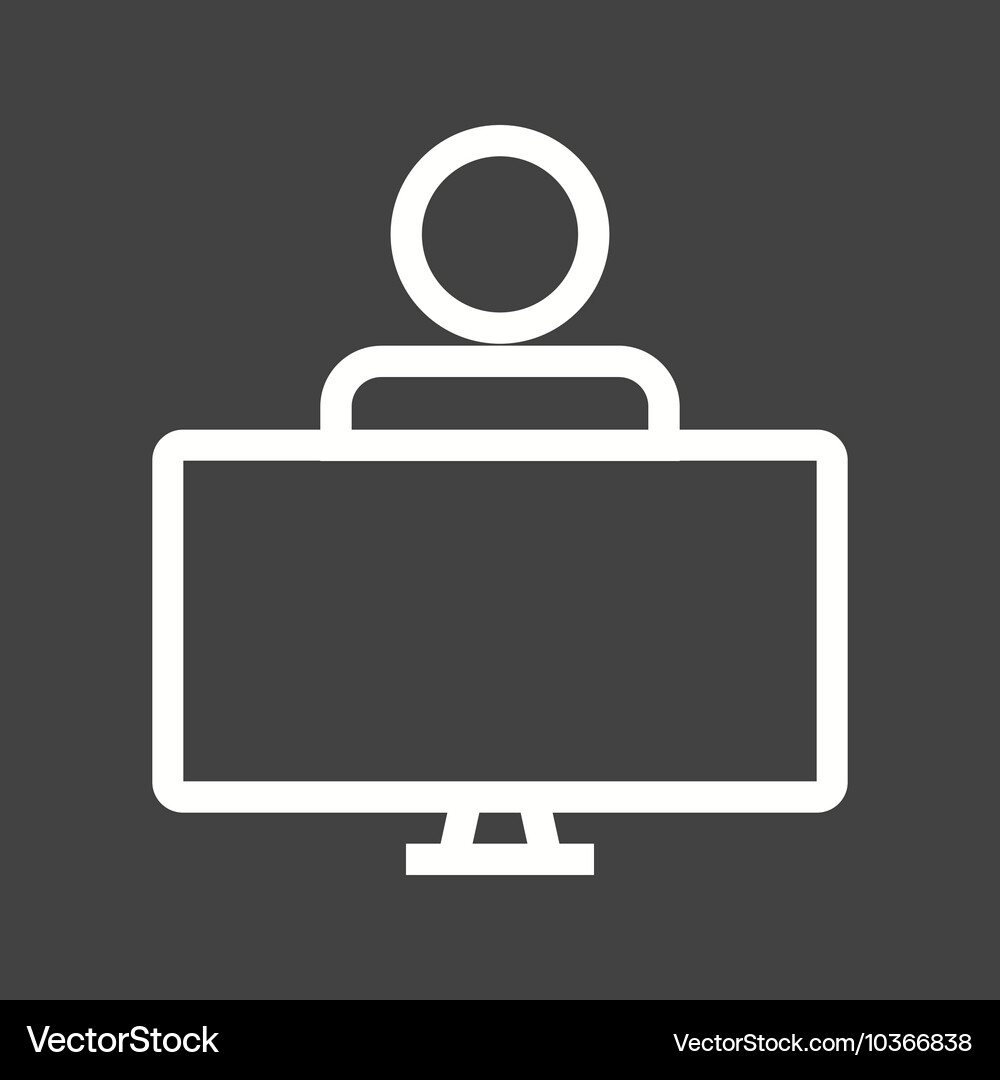 Studying on system i Vector Image