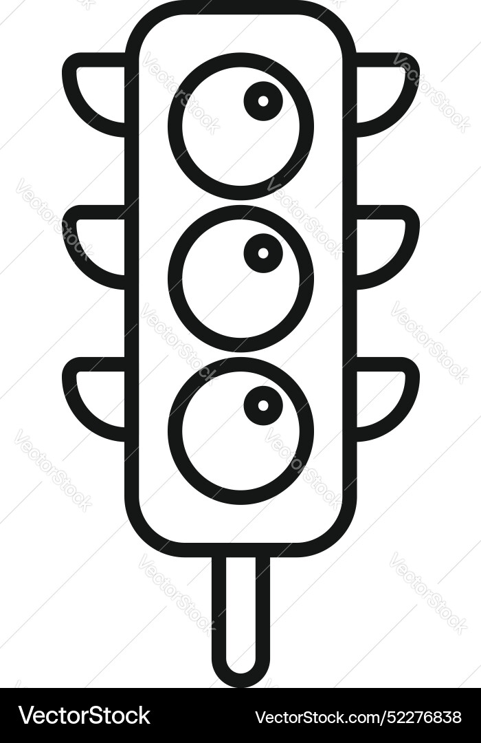 Traffic light showing stop and go signals for safe