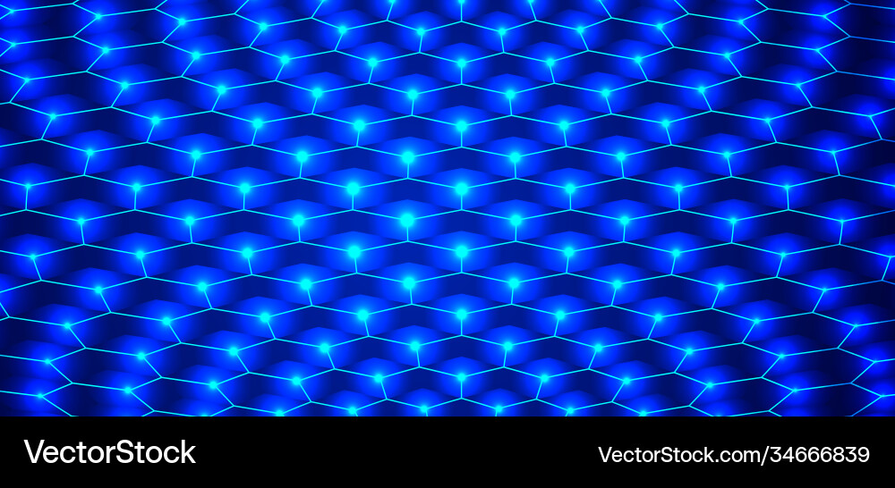 Abstract blue hexagon pattern backdrop for design Abstract blue hexagon pattern backdrop for design vector image