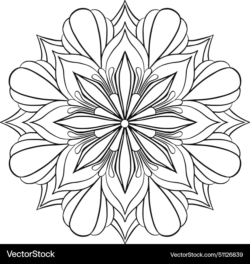 Circular pattern in form of mandala Circular pattern in form of mandala vector image