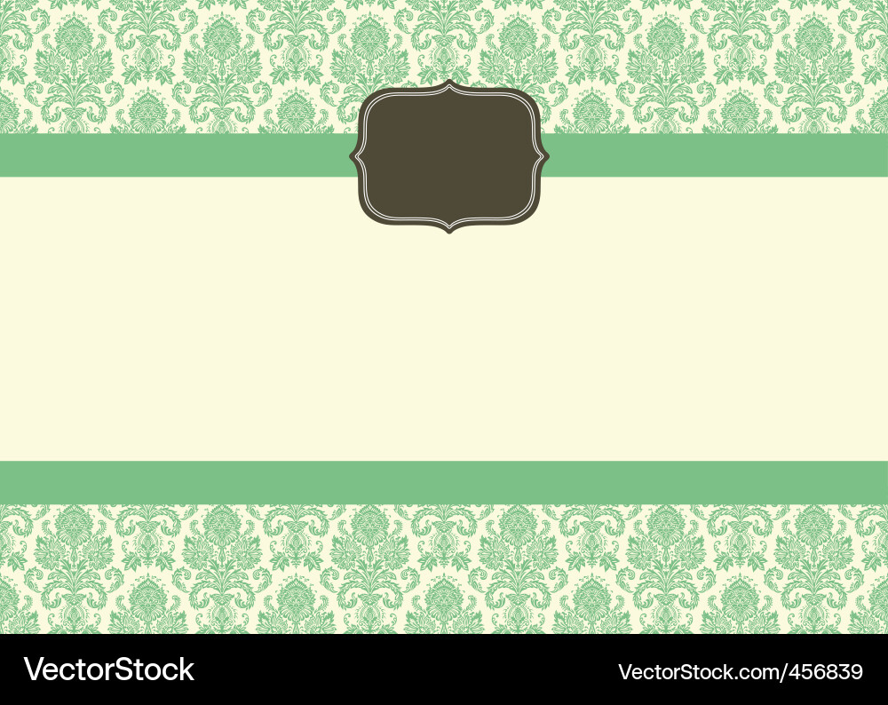 Damask pattern vector image