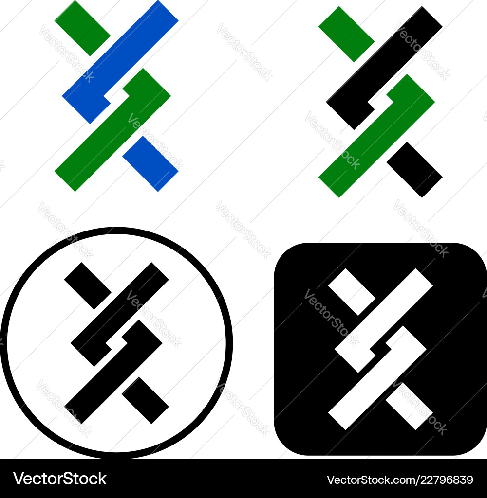 Entwined shapes string dna strand or helix simple Entwined shapes string dna strand or helix simple vector image