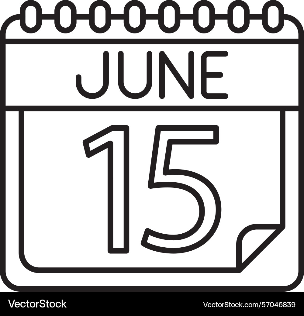 June line icon design Vector Image