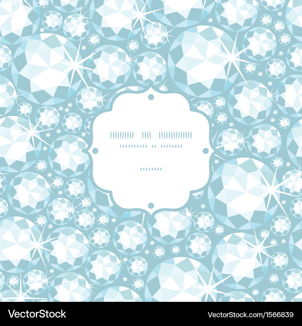Shiny Diamond Seamless Pattern Vector Image