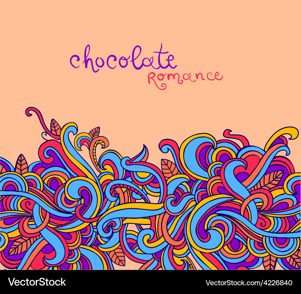 Abstract Curl Pattern vector image