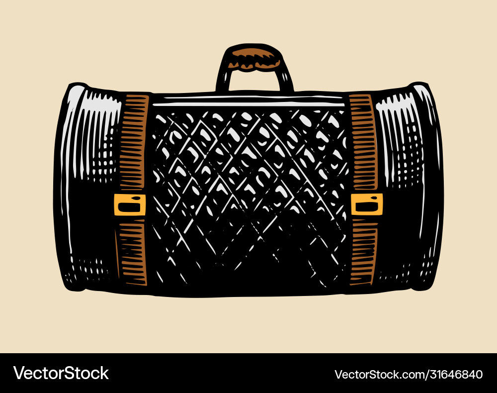 Ledertasche für Motorrad Vintage Retro Ledertasche für Motorrad Vintage Retro vektorbild