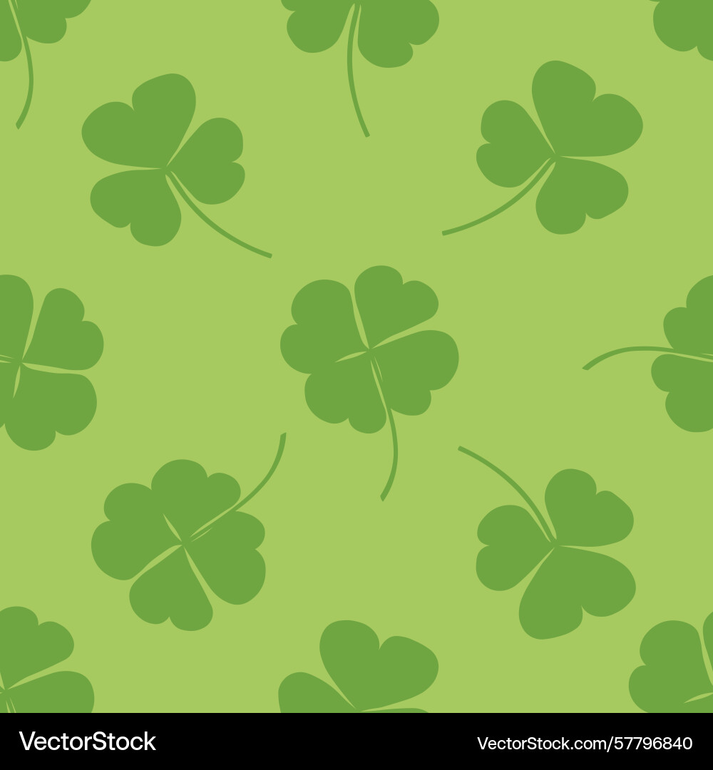 Seamless pattern of clover Vector Image
