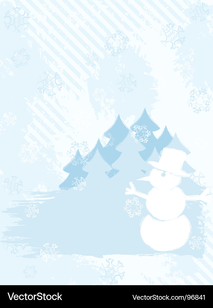 Winter background grunge Vector Image