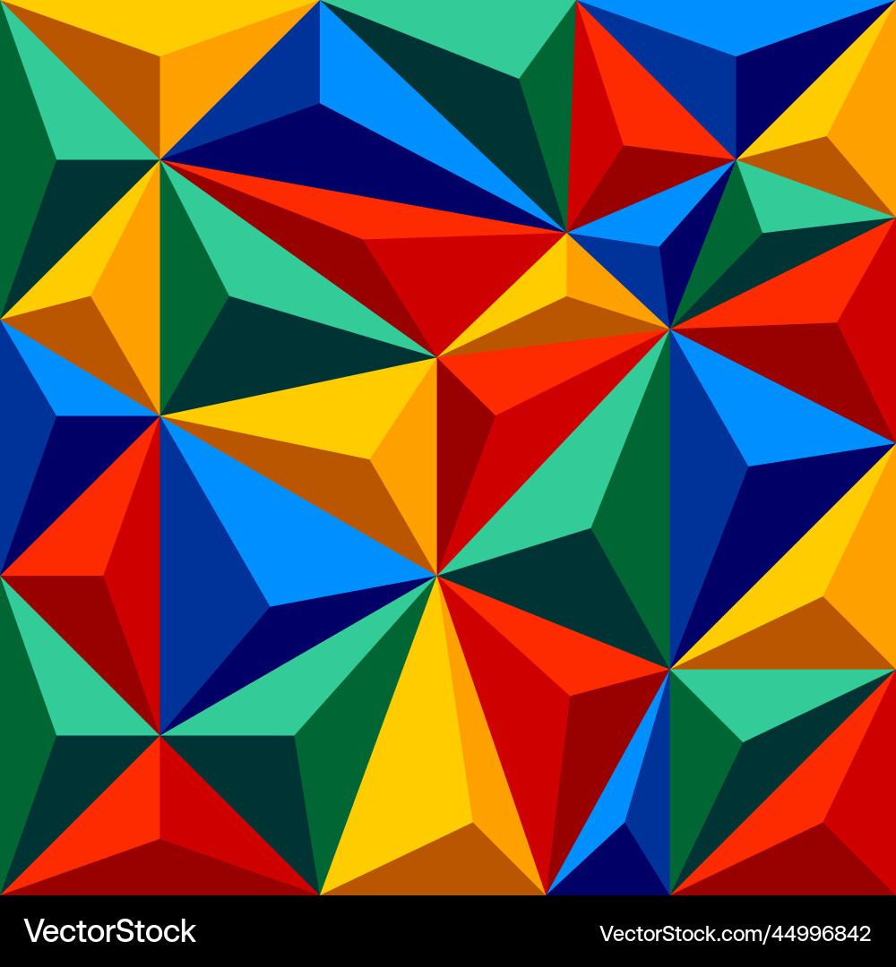 Triangles geometric patterns vector image