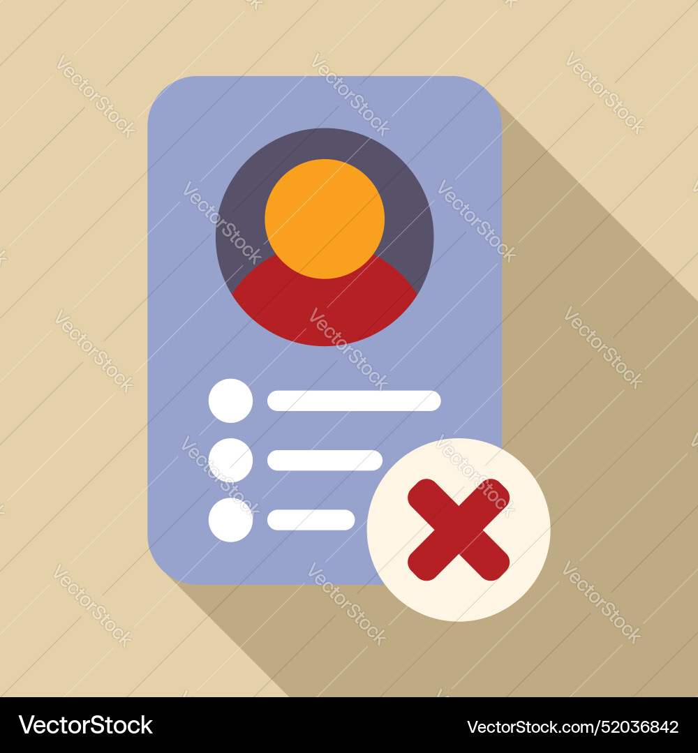 User profile being deleted access denied invalid User profile being deleted access denied invalid vector image
