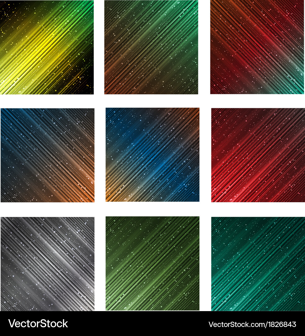 Abstract background set Vector Image