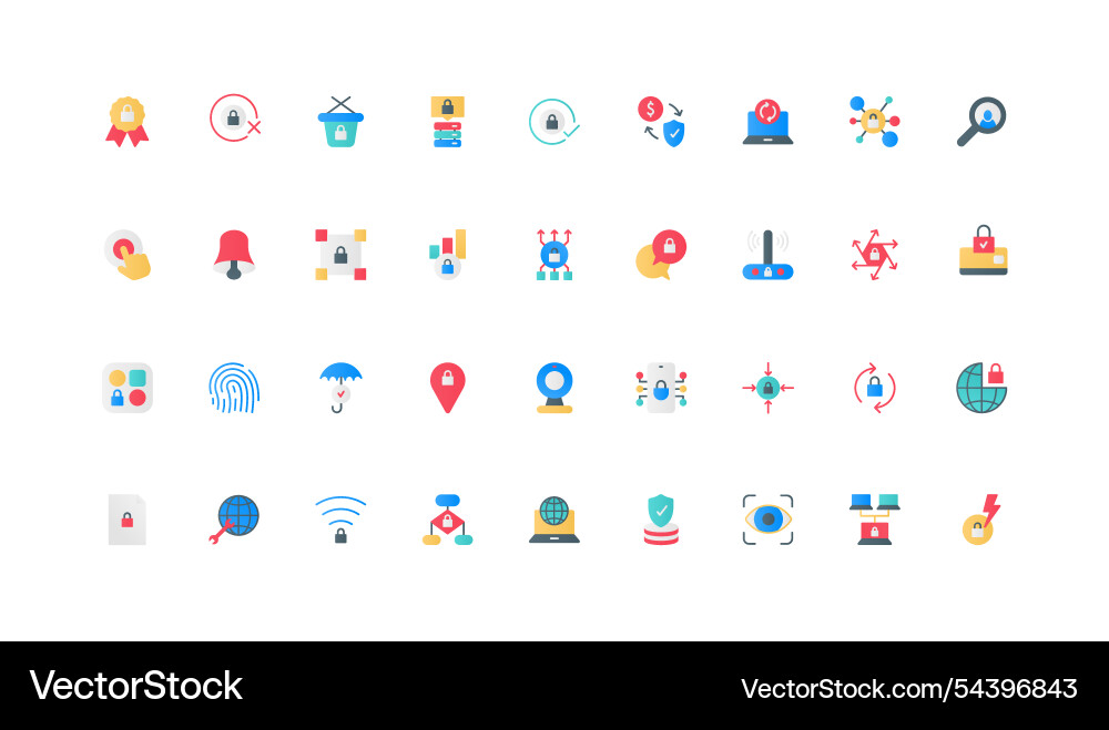 Cybersecurity secure shield and lock Cybersecurity secure shield and lock Vector Image
